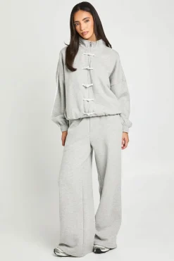 Sweat Bomber À Col Montant Avec Bandes Latérales Et Détails De Fermetures Éclair