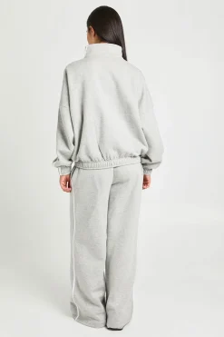 Sweat Bomber À Col Montant Avec Bandes Latérales Et Détails De Fermetures Éclair