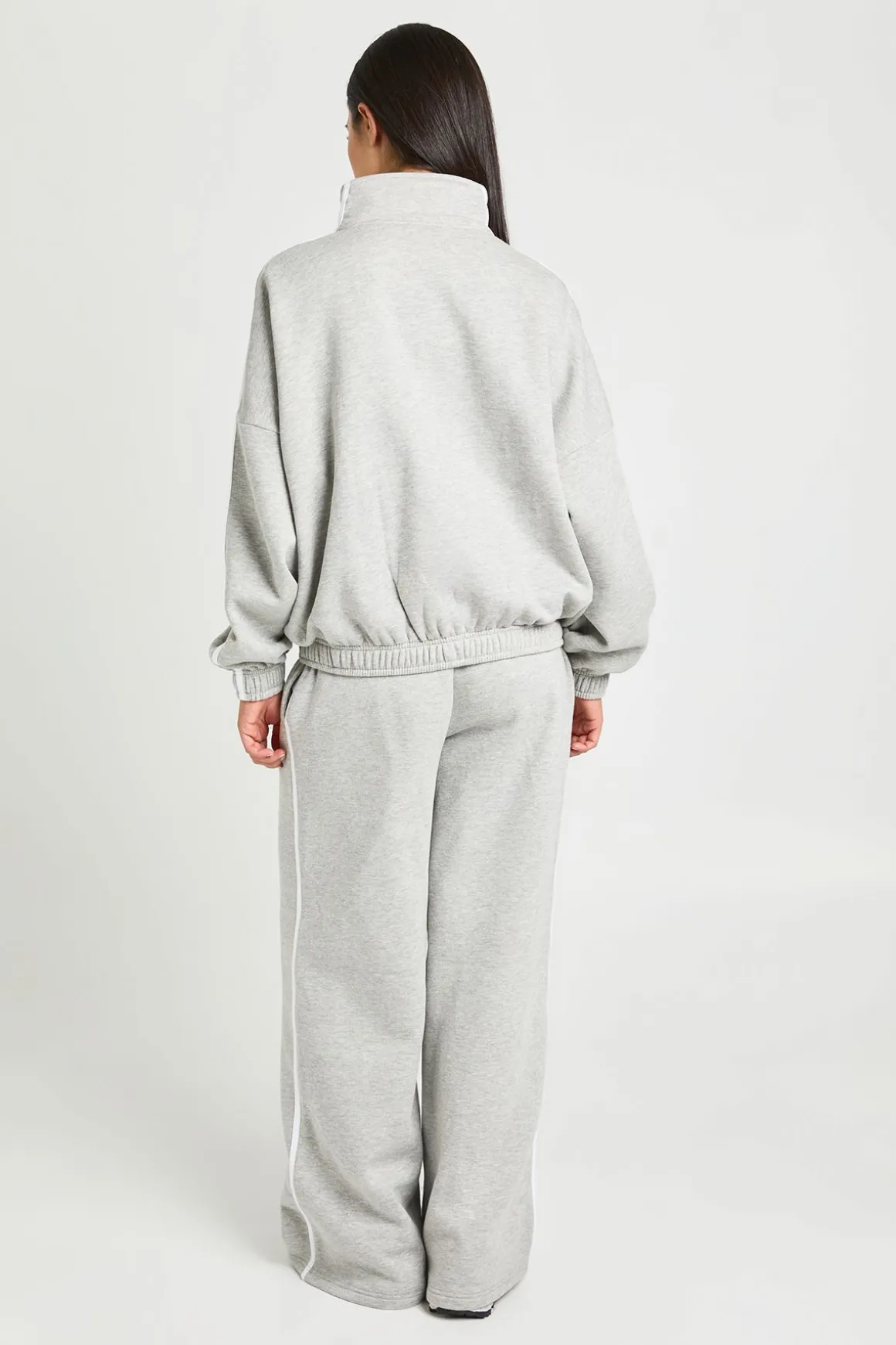 Sweat Bomber À Col Montant Avec Bandes Latérales Et Détails De Fermetures Éclair