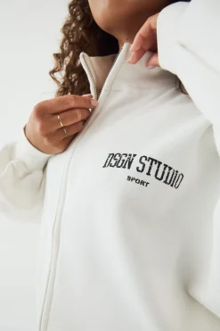DSGN Studio Sweat Bomber Col Montant Zippé À Imprimé Collegiate<Femme Sweats À Capuche Et Sweats|Dsgn Studio