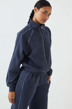 Sweat Bomber Oversize Zippé Dsgn Studio Avec Passepoil Script