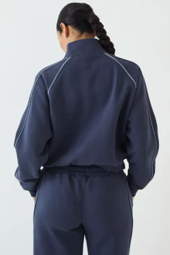 Sweat Bomber Oversize Zippé Dsgn Studio Avec Passepoil Script