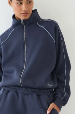 Sweat Bomber Oversize Zippé Dsgn Studio Avec Passepoil Script