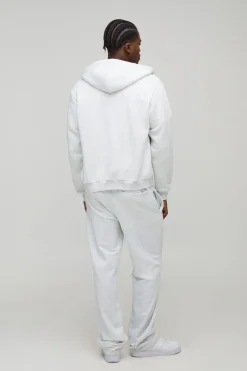 Sweat à capuche basique, coupe boxy, à fermeture éclair