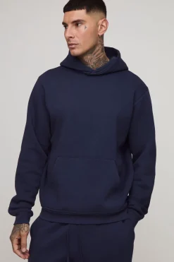 boohooMAN Sweat à capuche basique pour grandes personnes, coupe régulière à enfiler<Homme Tout Afficher|Sweats À Capuche Tall