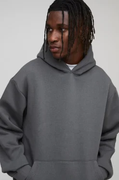 boohooMAN Sweat à capuche basique pour personnes de grande taille, oversize, à enfiler par-dessus la tête<Homme Tout Afficher|Sweats À Capuche Tall