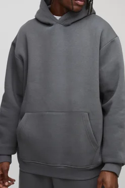 boohooMAN Sweat à capuche basique pour personnes de grande taille, oversize, à enfiler par-dessus la tête<Homme Tout Afficher|Sweats À Capuche Tall