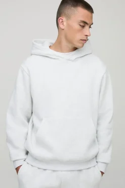 Sweat à capuche basique, style boxy, à enfiler par-dessus la tête