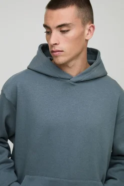 Sweat à capuche basique surdimensionné à enfiler par-dessus la tête