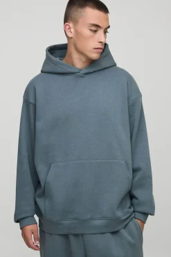 Sweat à capuche basique surdimensionné à enfiler par-dessus la tête