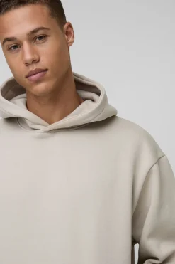 boohooMAN Sweat à capuche basique surdimensionné à enfiler par-dessus la tête<Homme Tout Afficher|Sweats À Capuche Tall