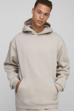 boohooMAN Sweat à capuche basique surdimensionné à enfiler par-dessus la tête<Homme Tout Afficher|Sweats À Capuche Tall
