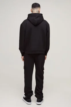 Sweat à capuche basique surdimensionné Tall 330GSM, coupe boxy