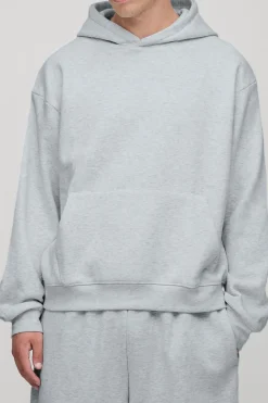 Sweat à capuche basique surdimensionné et au style boxy
