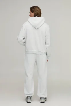 Sweat à capuche basique surdimensionné et à la coupe carrée