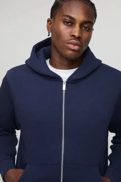 Sweat à capuche basique zippé