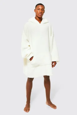 Sweat à capuche Borg ultra surdimensionné