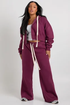 boohoo Sweat à capuche court à coupe boxy avec cordon de serrage contrasté<Femme Tops D’Automne|Sweats À Capuche Et Sweatshirts