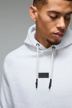 boohooMAN Sweat à capuche à écusson - MAN Active<Homme/Femme Nouveautés Grande Taille|Tout Afficher