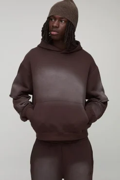 Sweat à capuche délavé oversize à coupe carrée avec appliqué étoile et survêtement jogging à jambes flare décontracté