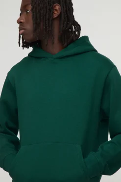 Sweat à capuche à enfilage par-dessus la tête, coupe régulière basique