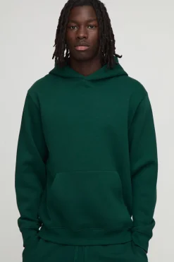 Sweat à capuche à enfilage par-dessus la tête, coupe régulière basique