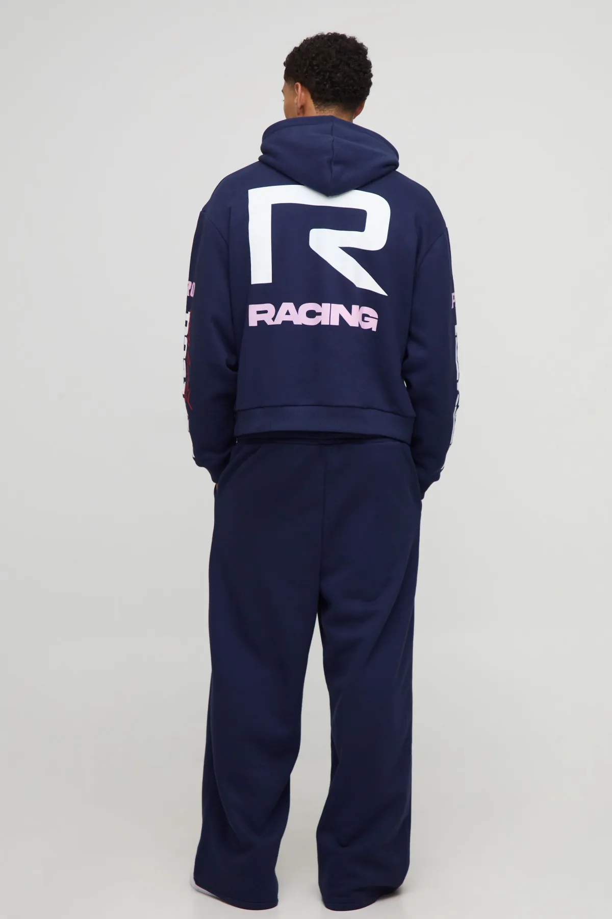 boohooMAN Sweat à capuche graphique moto surdimensionné et à coupe carrée<Homme Sweats À Capuche Et Sweatshirts|Sweats À Capuche Et Sweats