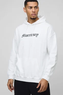 Sweat à capuche imprimé sous licence Morrissey oversize