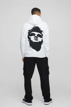 Sweat à capuche imprimé sous licence Morrissey oversize