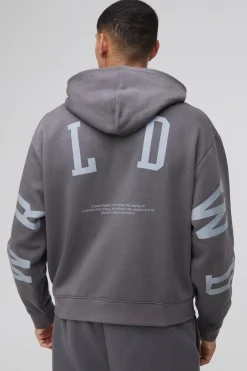 Sweat à capuche officiel surdimensionné et au design carré