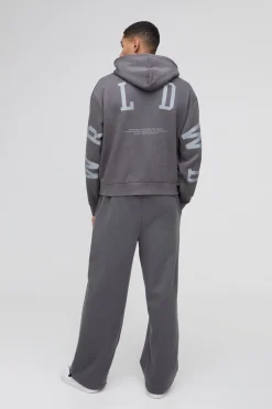 Sweat à capuche officiel surdimensionné et au design carré