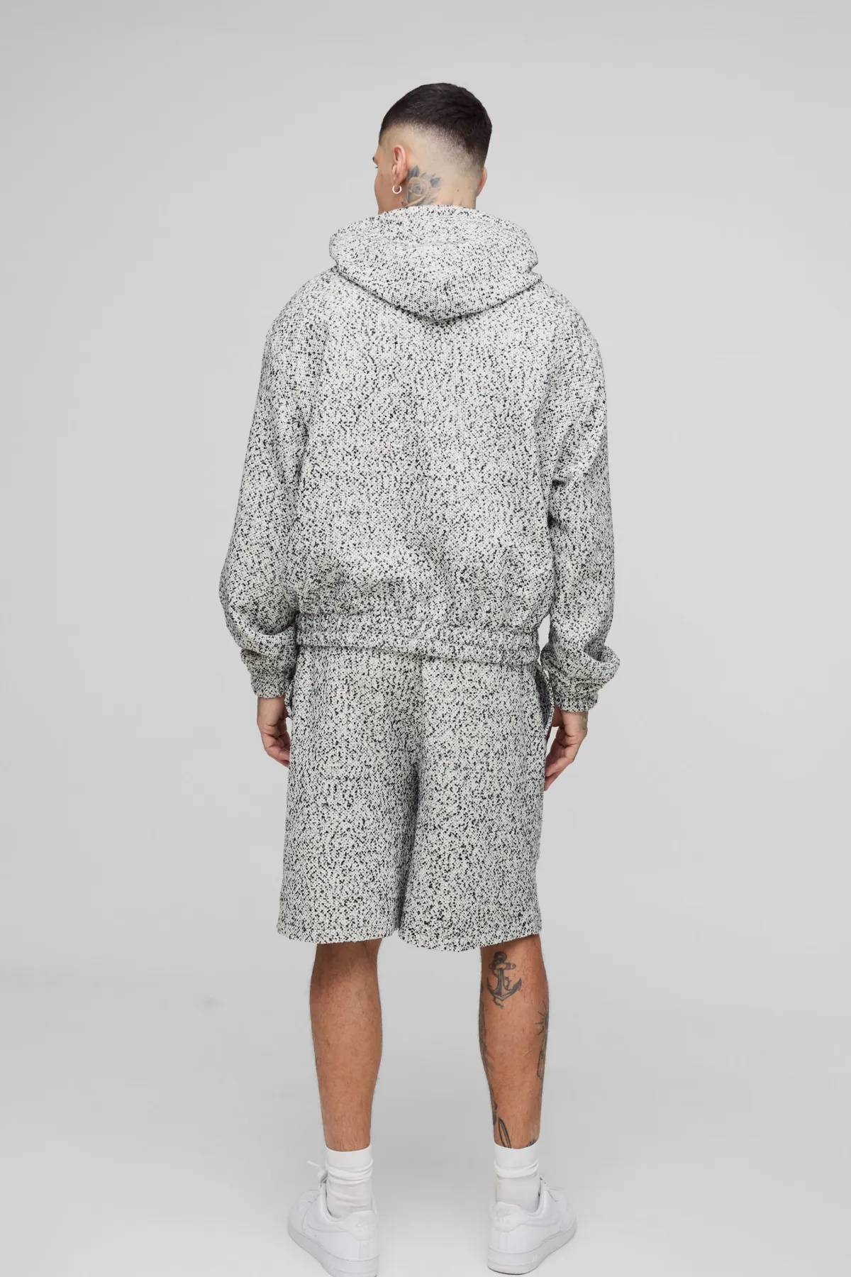 boohooMAN Sweat à capuche oversize bouclé boxy pour personnes de grande taille<Homme Tout Afficher|Sweats À Capuche Tall
