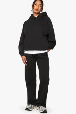 Sweat à capuche oversize à couture raglan