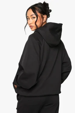Sweat à capuche oversize à couture raglan