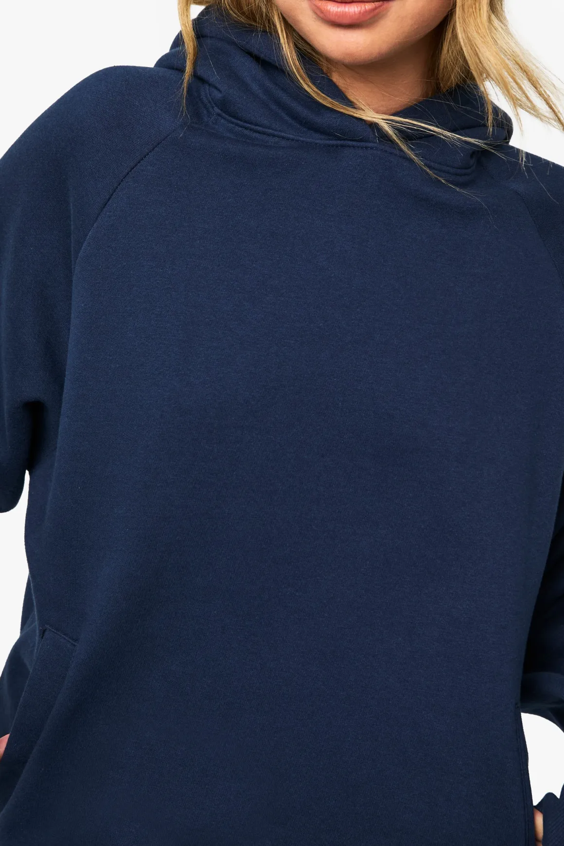 Sweat à capuche oversize à emmanchure raglan