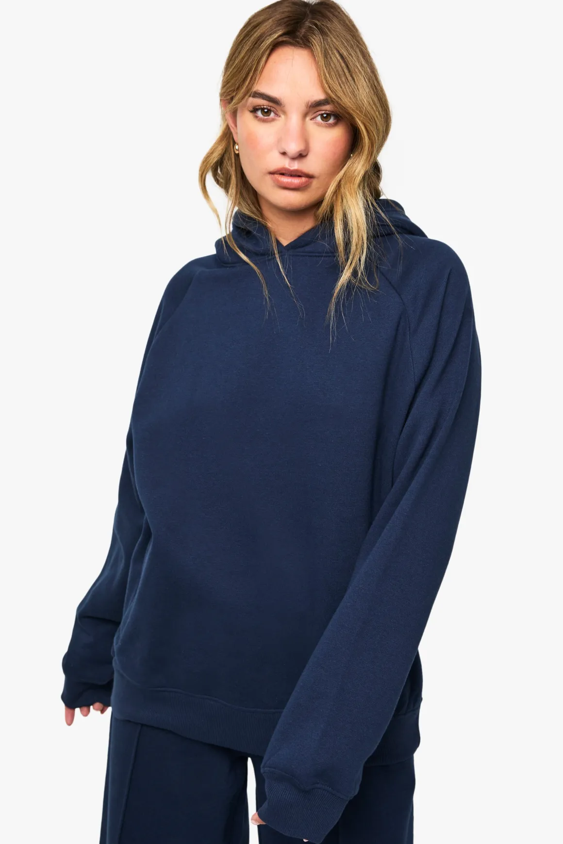 Sweat à capuche oversize à emmanchure raglan