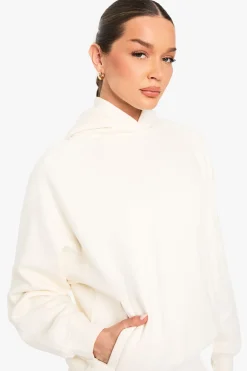 Sweat à capuche oversize à empiècements raglan