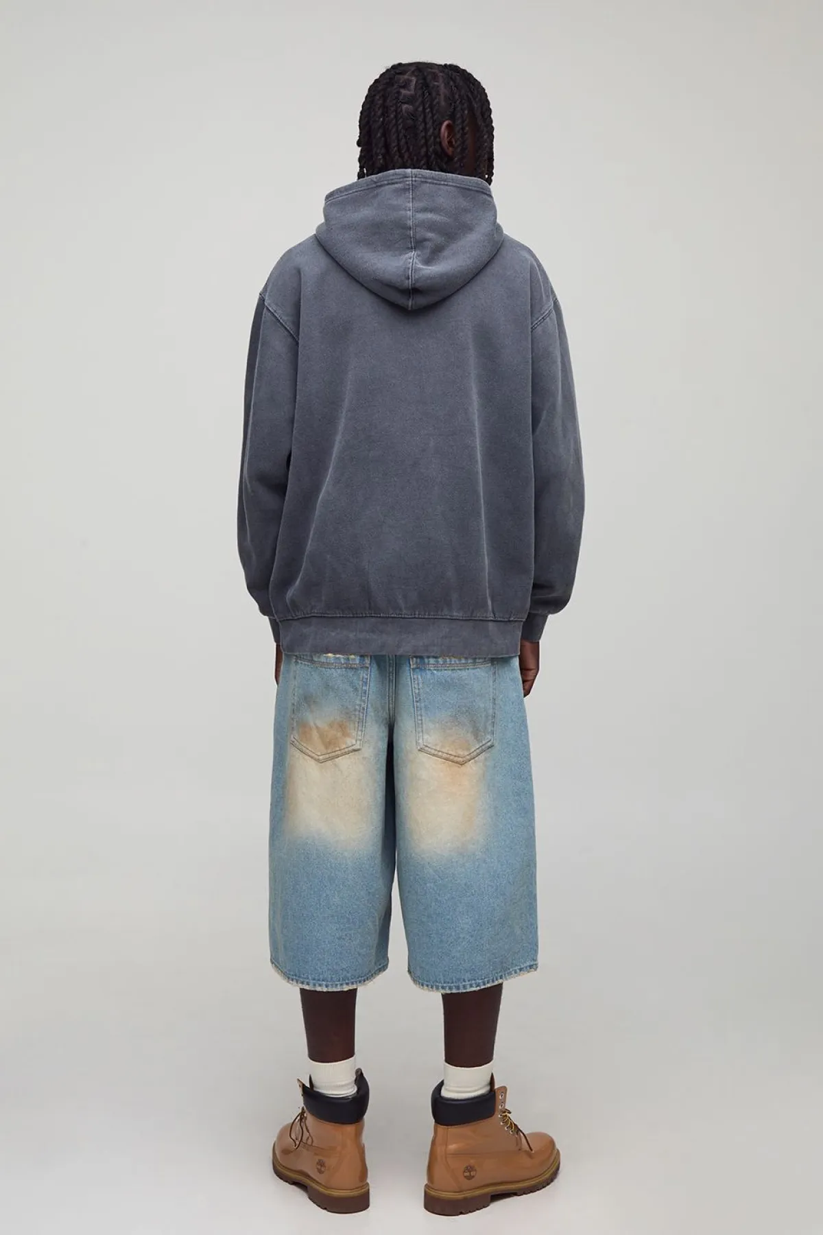 boohooMAN Sweat à capuche oversize lavé à motif graphique « Repentant » de couleur<Homme Sweats À Capuche Et Sweatshirts|Sweats À Capuche Grande Taille