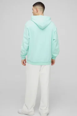 Sweat à capuche oversize "Loopback Raw Seams Worldwide Printed"