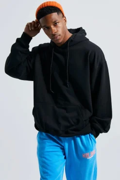 boohooMAN Sweat à capuche oversize « Love Is In The Air » imprimé puff<Homme Sweats À Capuche Et Sweatshirts|Sweats À Capuche Et Sweats