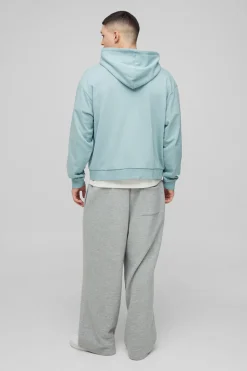 boohooMAN Sweat à capuche oversize zippé<Homme Sweats À Capuche Et Sweatshirts|Sweats À Capuche Et Sweats