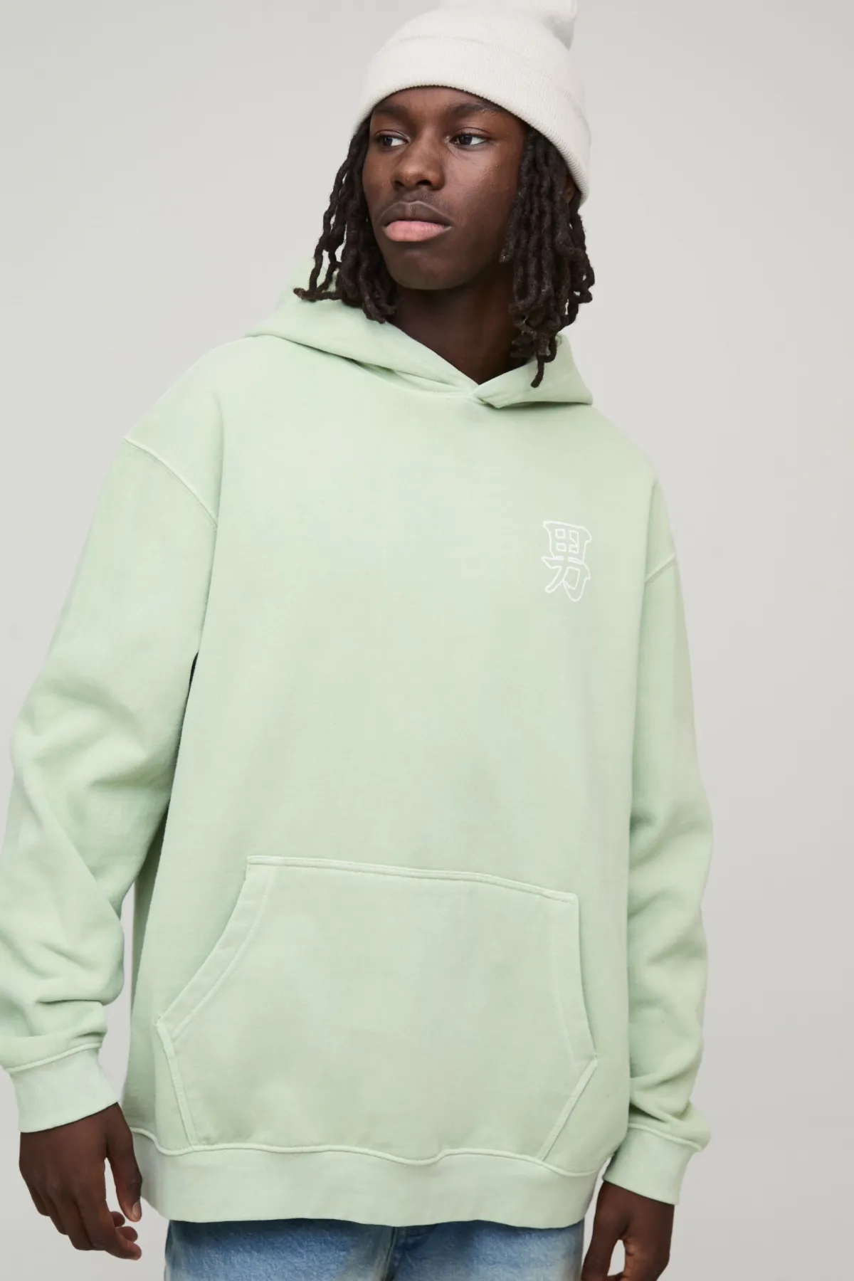 boohooMAN Sweat à capuche Pagoda édition limitée oversize délavé<Homme Sweats À Capuche Et Sweatshirts|Sweats À Capuche Et Sweats