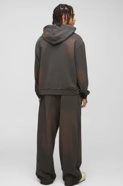boohooMAN Sweat à capuche épais premium délavé<Homme Sweats À Capuche Et Sweatshirts|Sweats À Capuche Et Sweats