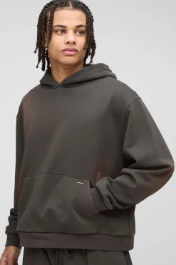 boohooMAN Sweat à capuche épais premium délavé<Homme Sweats À Capuche Et Sweatshirts|Sweats À Capuche Et Sweats