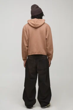 boohooMAN Sweat à capuche pour homme de marque, surdimensionné, style boxy, avec traitement spray-wash.<Homme Sweats À Capuche Et Sweatshirts|Sweats À Capuche Et Sweats