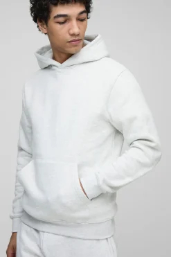 Sweat à capuche slim basique à enfiler