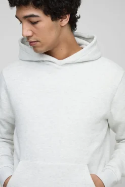Sweat à capuche slim basique à enfiler