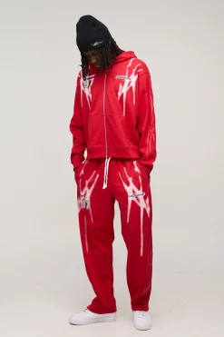 boohooMAN Sweat à capuche sport oversize, à coupe boxy, pour homme délavé avec fermeture éclair intégrale.<Homme Sweats À Capuche Et Sweatshirts|Sweats À Capuche Et Sweats