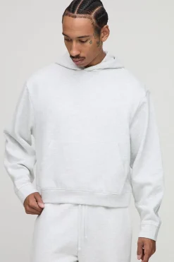boohooMAN Sweat à capuche surdimensionné, rétréci et en tissu épais<Homme Sweats À Capuche Et Sweatshirts|Sweats À Capuche Et Sweats
