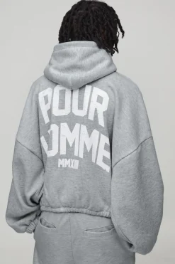 Sweat à capuche surdimensionné imprimé Batwing Man